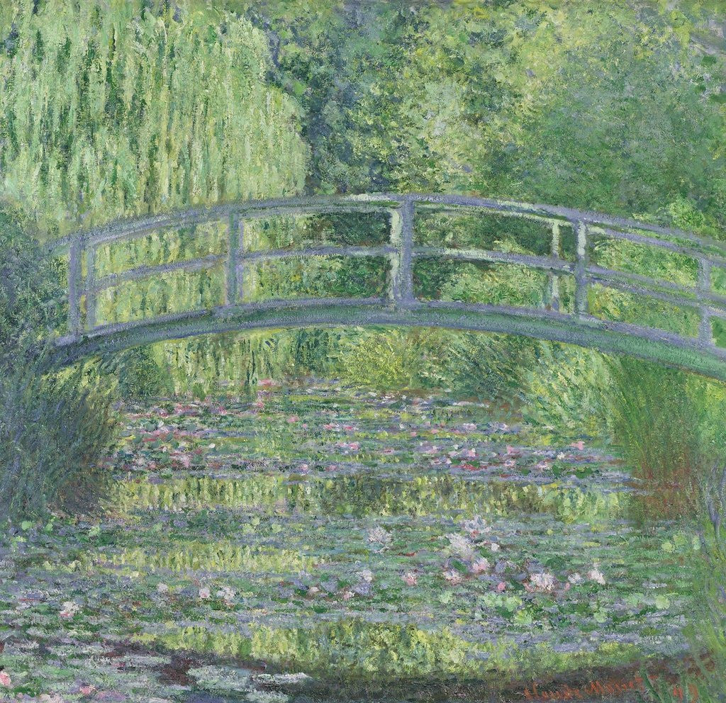 Detail of The Waterlily Pond: Green Harmony by Claude Monet