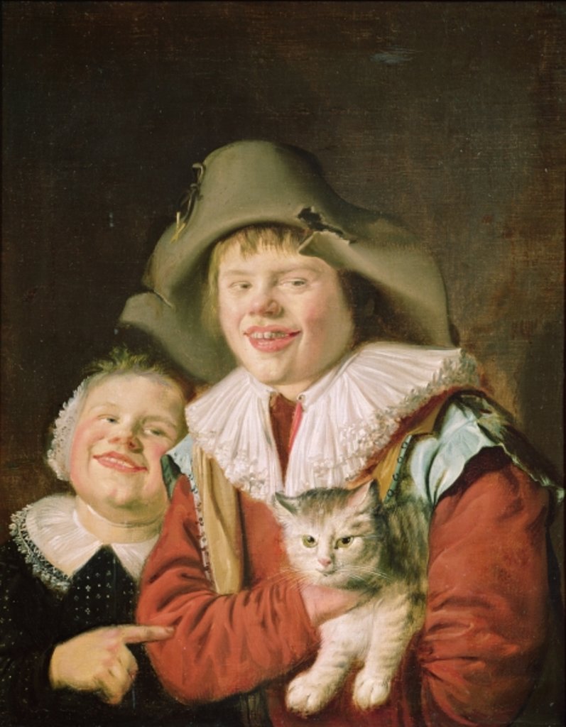 Detail of Children Playing with a Cat by Jan Miense Molenaer
