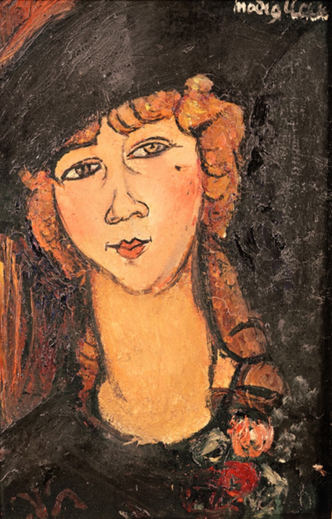 Detail of Lolotte, 1917 by Amedeo Modigliani
