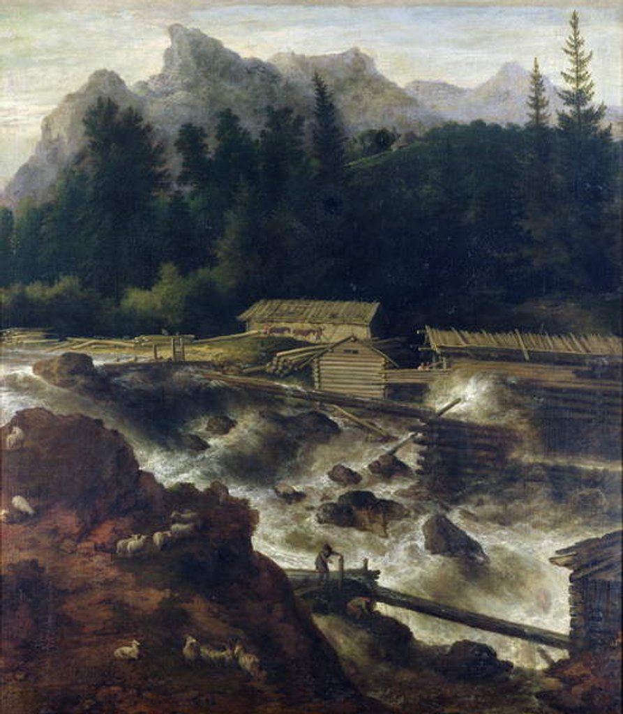 Detail of Scandinavian Landscape, 1670 by Allart van Everdingen