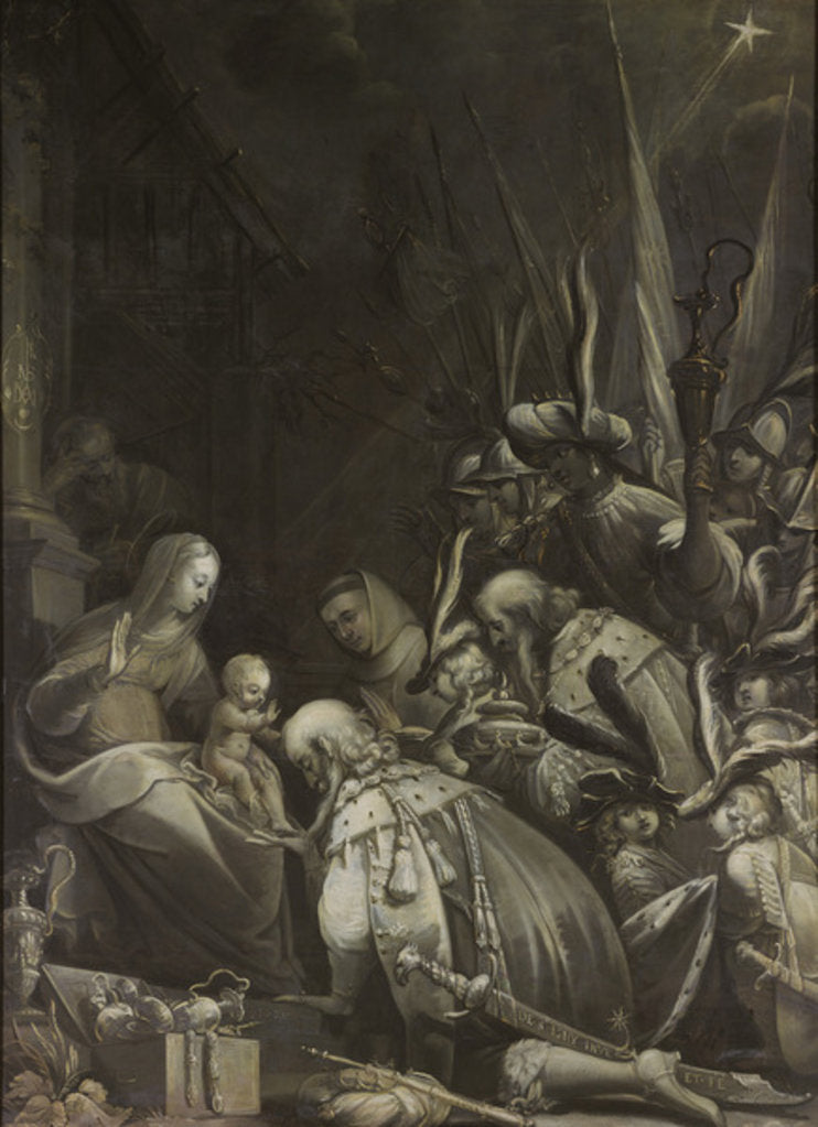 Detail of Adoration of the Magi, 1636 by Jean de Saint-Igny