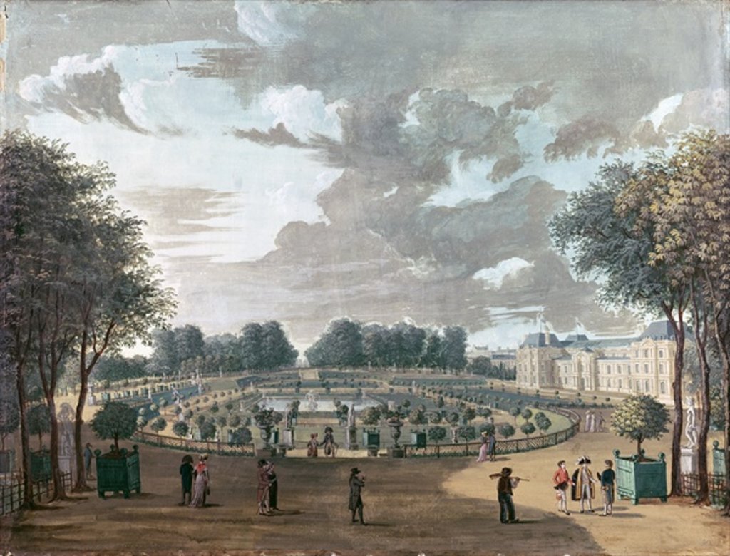 Detail of The Luxembourg Gardens by Henri Courvoisier-Voisin