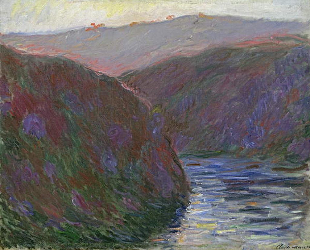 Detail of The Creuse Valley, Evening Effect, 1889 by Claude Monet