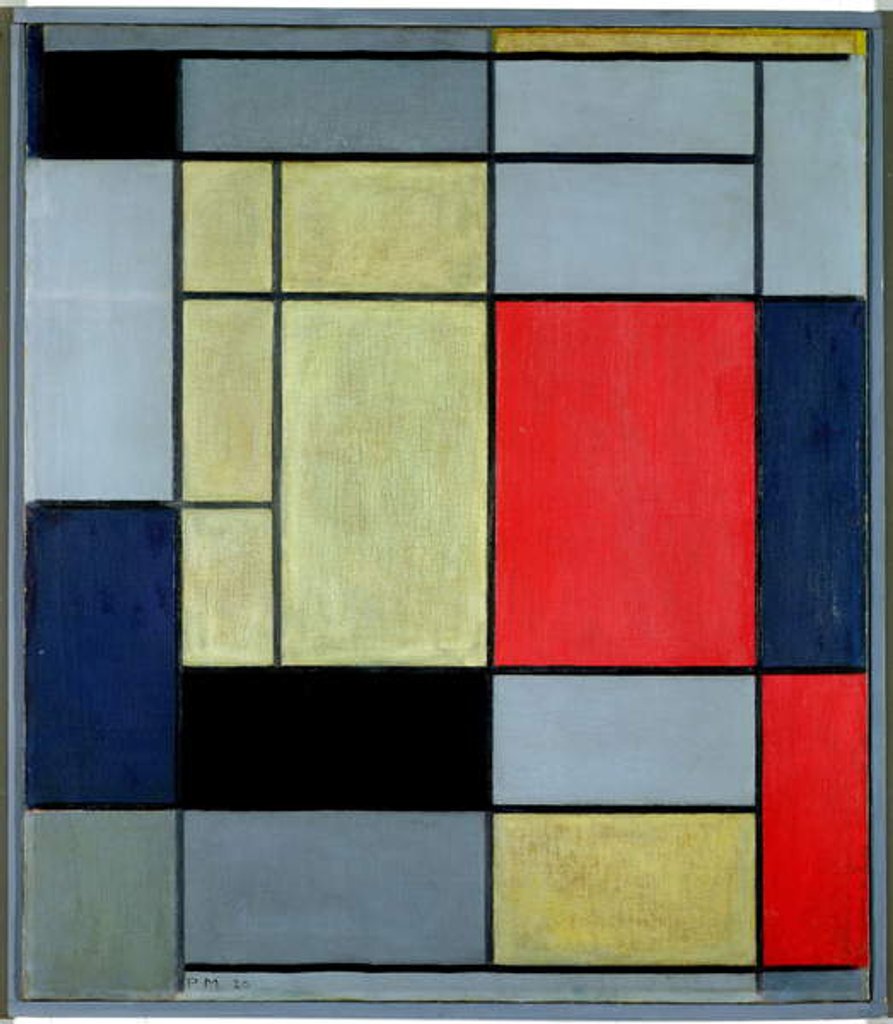 Composition I, 1920 by Piet Mondrian