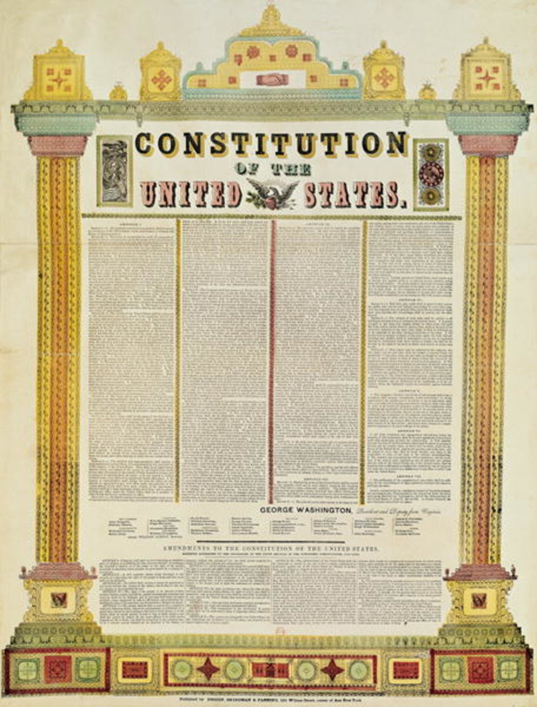 Detail of The Constitution of the United States of America by American School