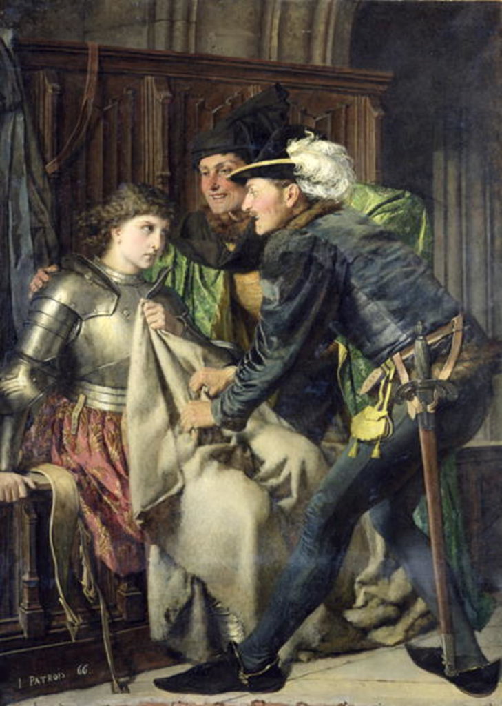 Detail of Joan of Arc Insulted in Prison, 1866 by Isidore Patrois