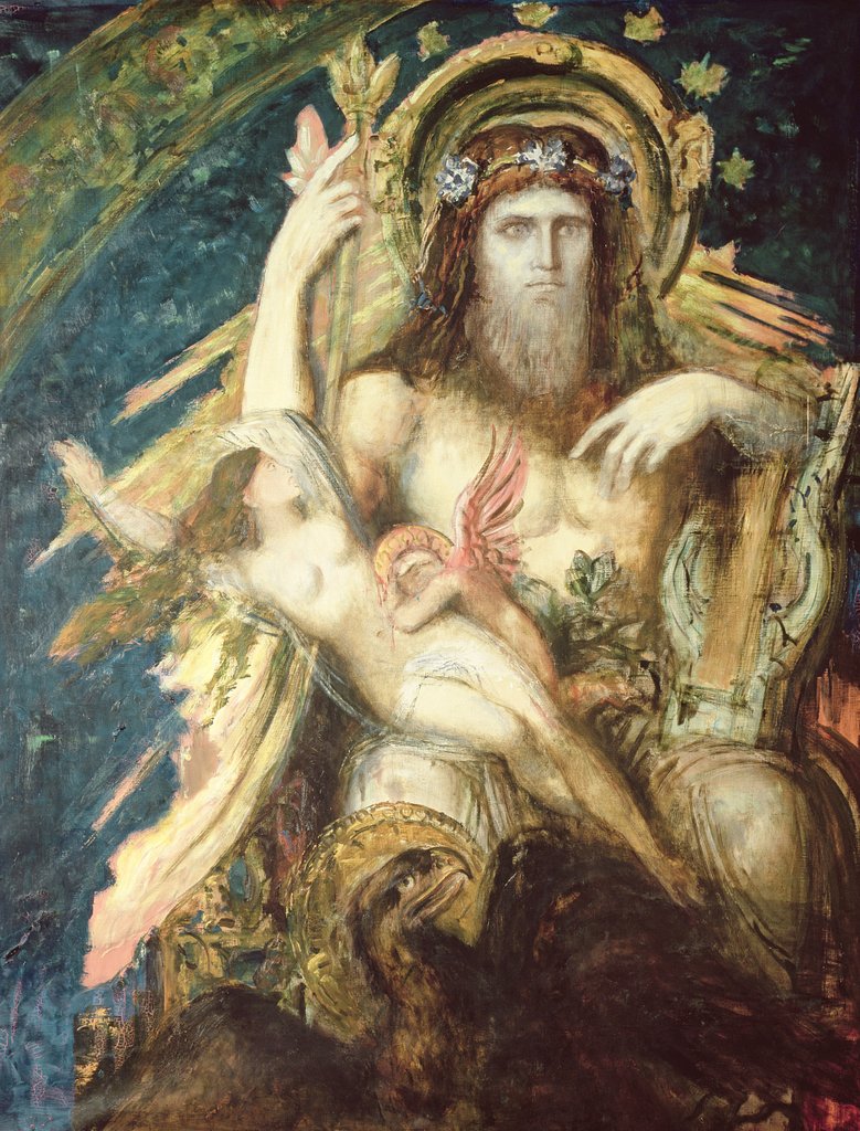 Detail of Jupiter and Semele by Gustave Moreau