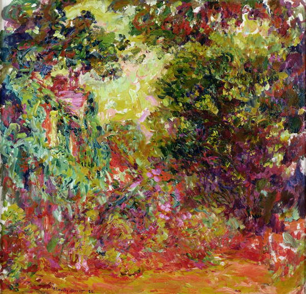 Detail of The Artist's House from the Rose Garden, 1922-24 by Claude Monet