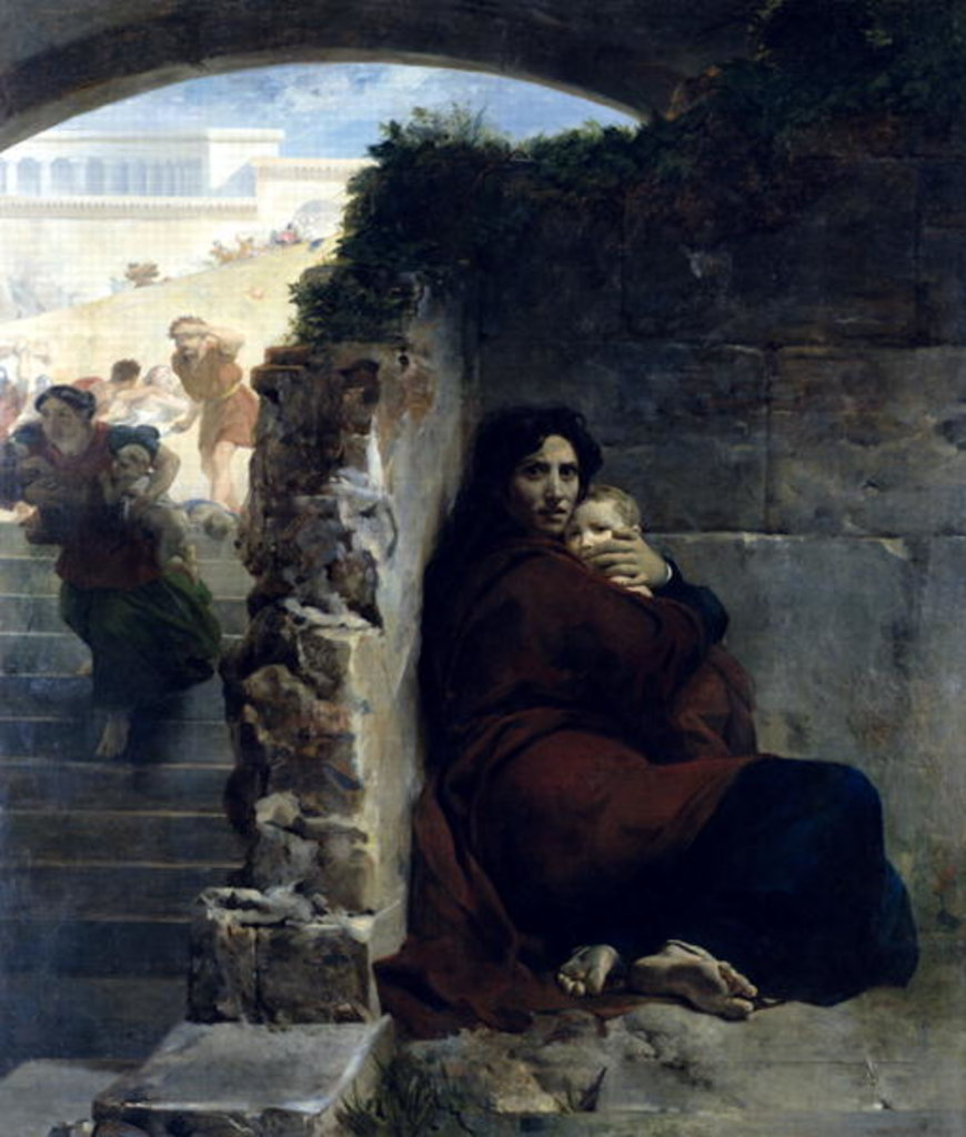 Detail of Scene of the Massacre of the Innocents, 1824 by Leon Cogniet