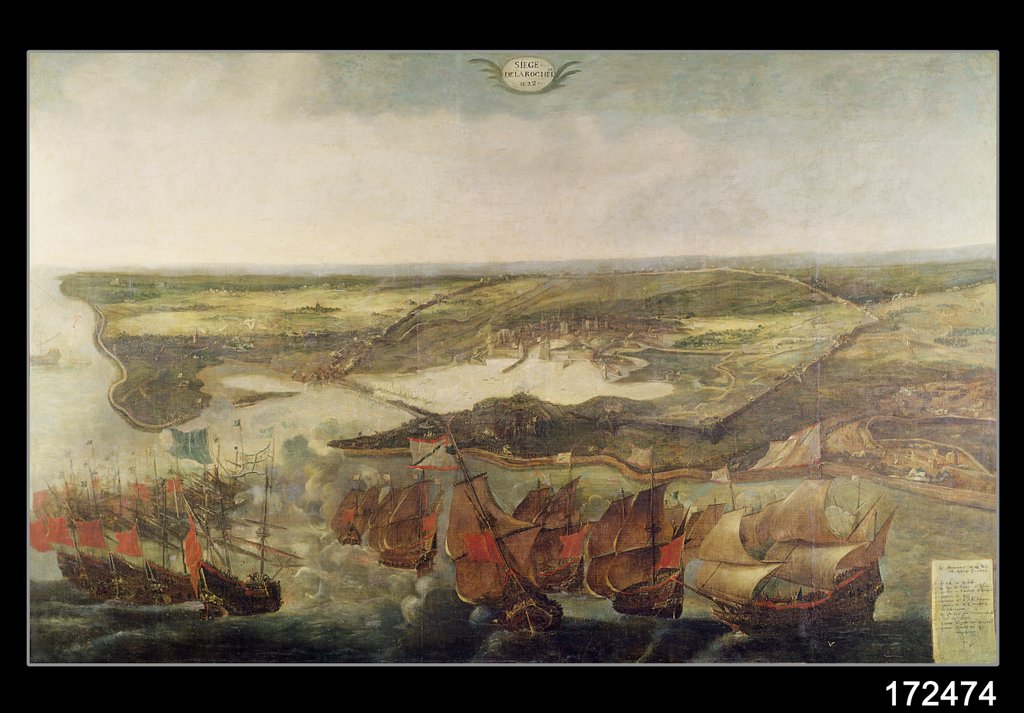 Detail of The Siege of La Rochelle in 1628 by Adrian van der Cabel