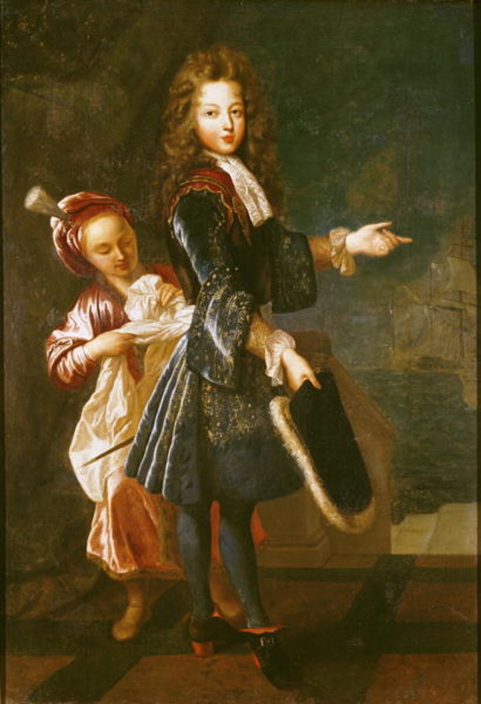 Detail of Portrait of Louis-Alexandre de Bourbon Count of Toulouse by Francois de Troy