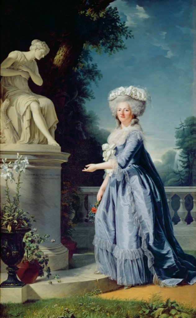 Detail of Portrait of Marie-Louise Victoire de France by Adelaide Labille-Guiard