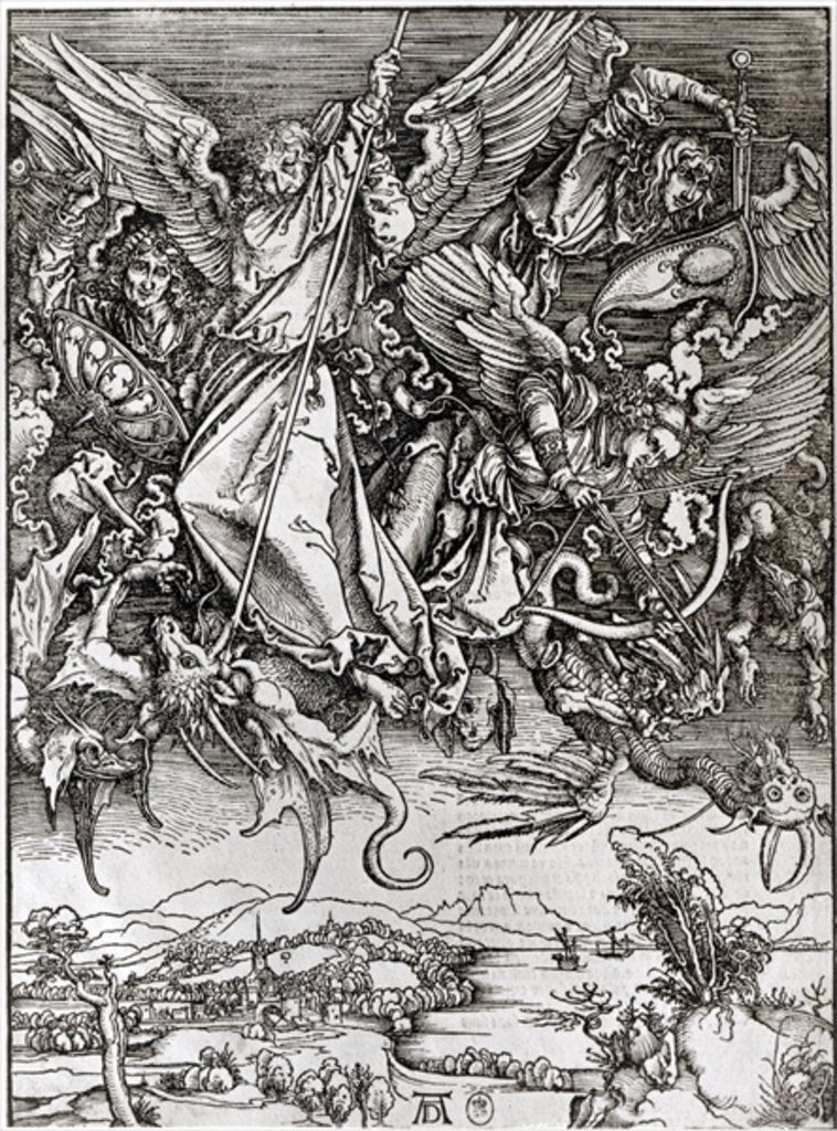 Detail of St. Michael and the Dragon by Albrecht Dürer