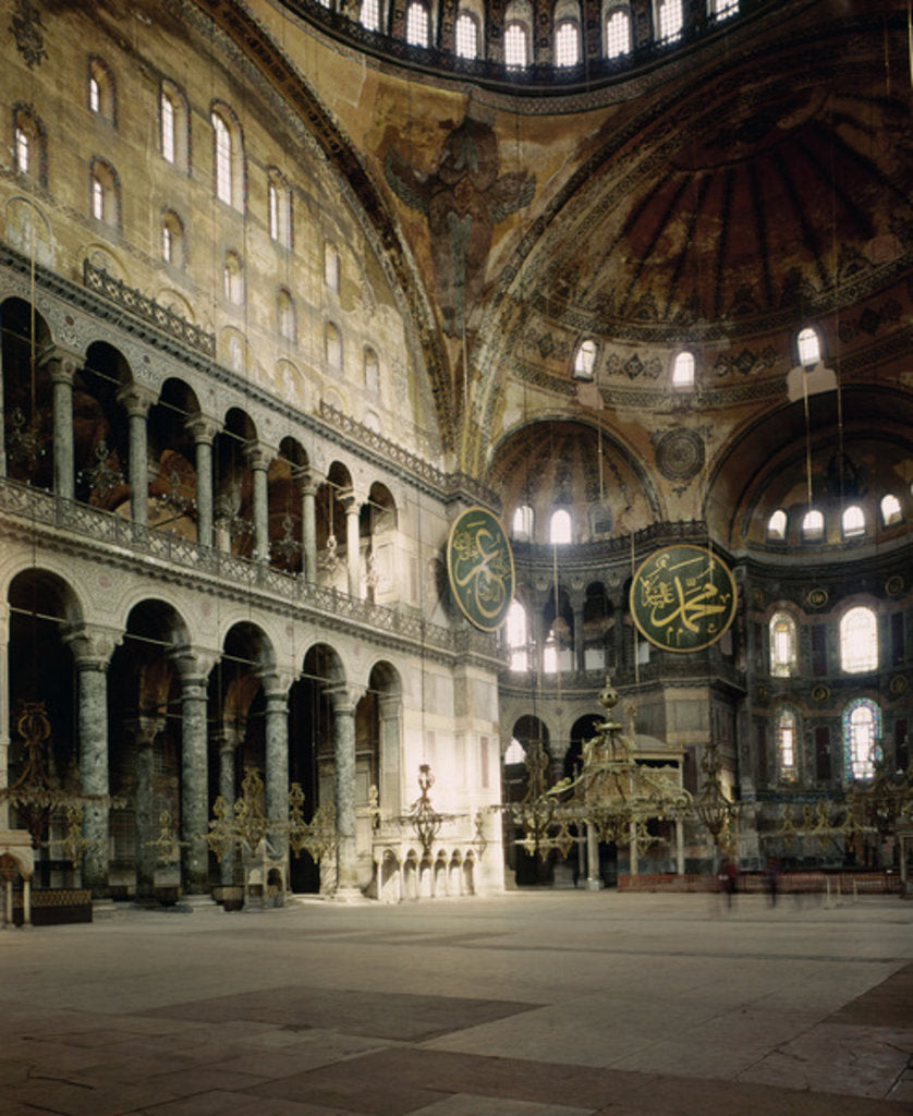 Detail of View of the nave by Byzantine School