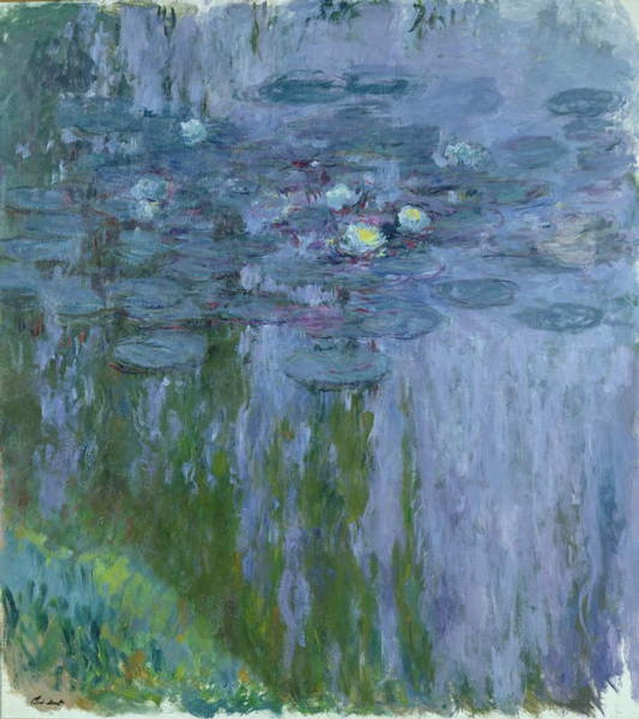 Detail of Waterlilies, 1916-19 by Claude Monet