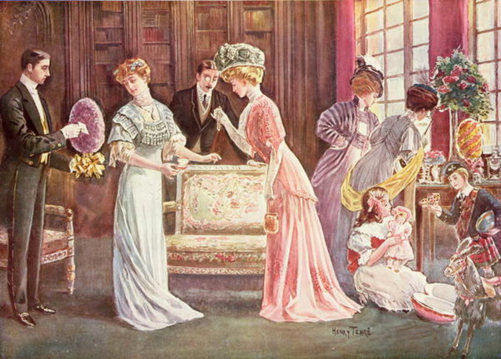 Detail of Easter Eggs in Town, 1908 by Charles Henry Tenre