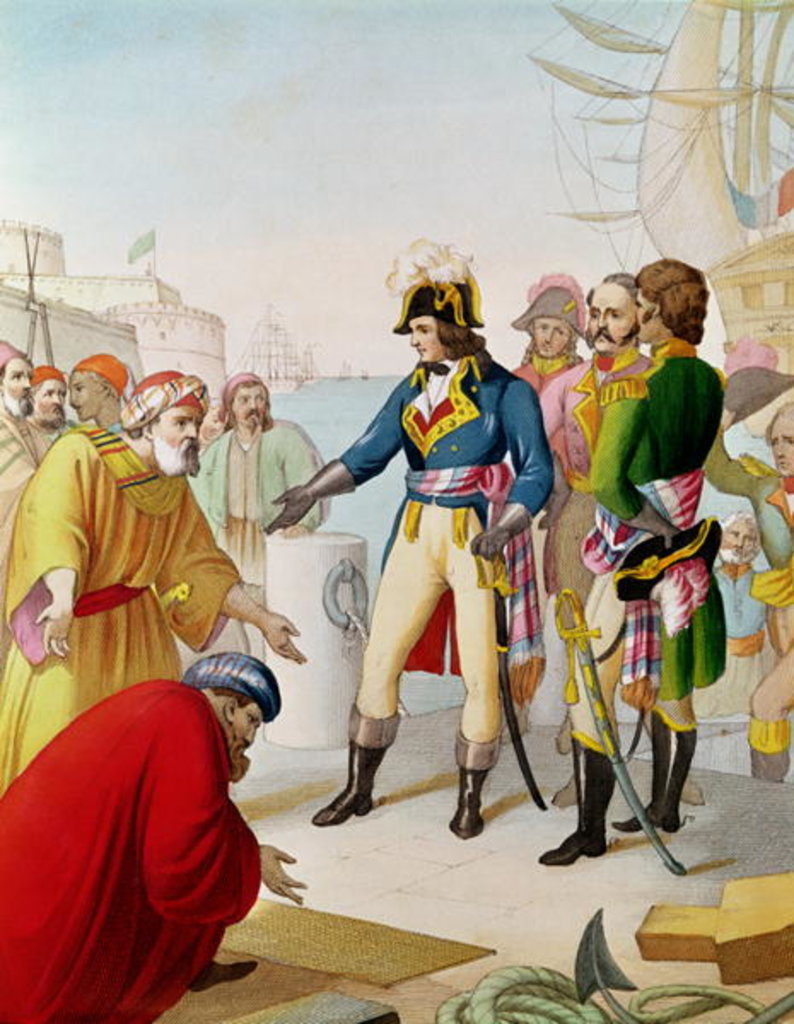 Detail of The Disembarkation of Napoleon at Alexandria in 1798 by French School