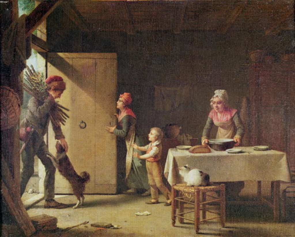 Detail of The Rustic Family by Martin Drolling