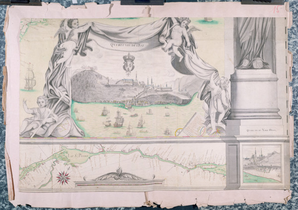 Detail of Quebec viewed from the east by Fonville