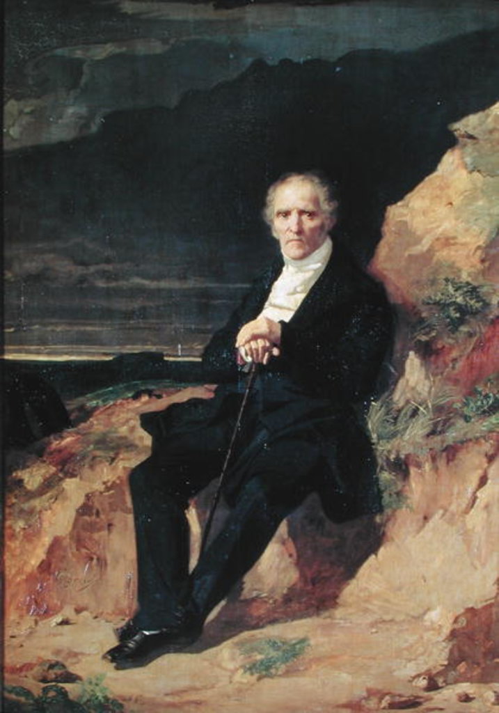 Detail of Portrait of Charles Fourier by Jean Francois Gigoux
