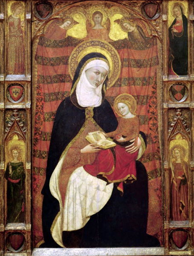 Detail of St. Anne and the Virgin by Ramon Destorrents