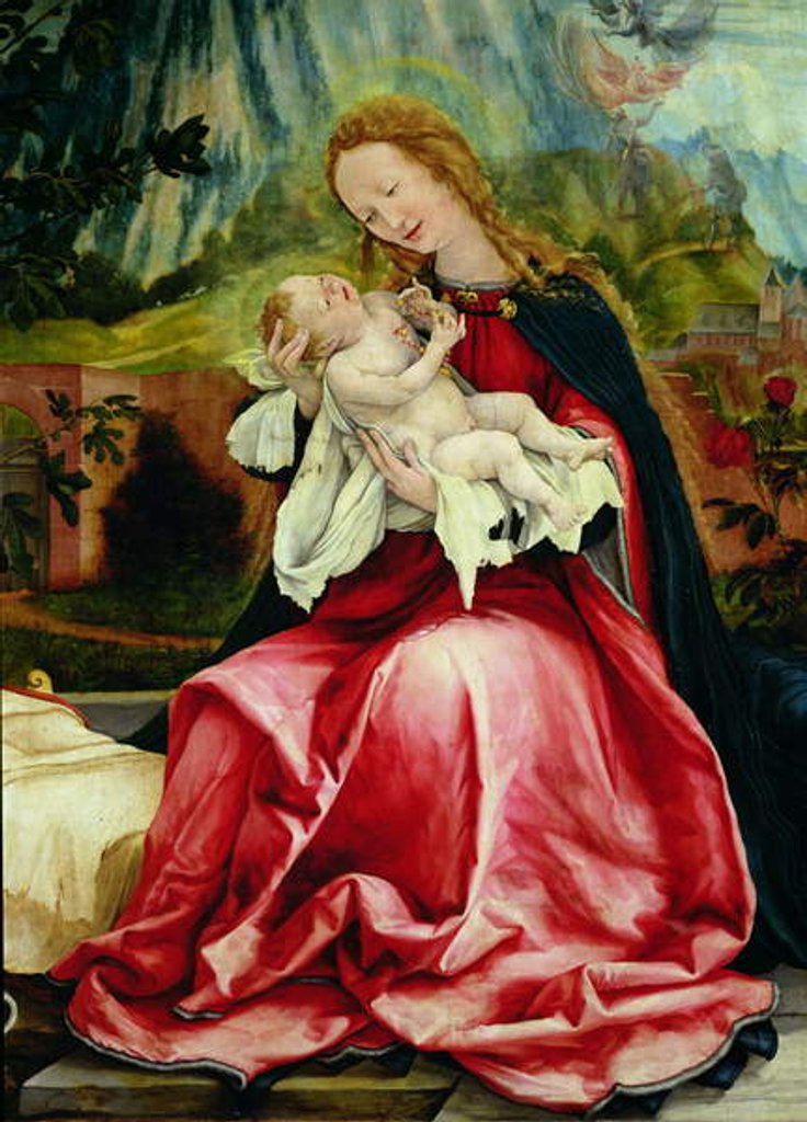 Detail of The Virgin and Child by Matthias Grunewald
