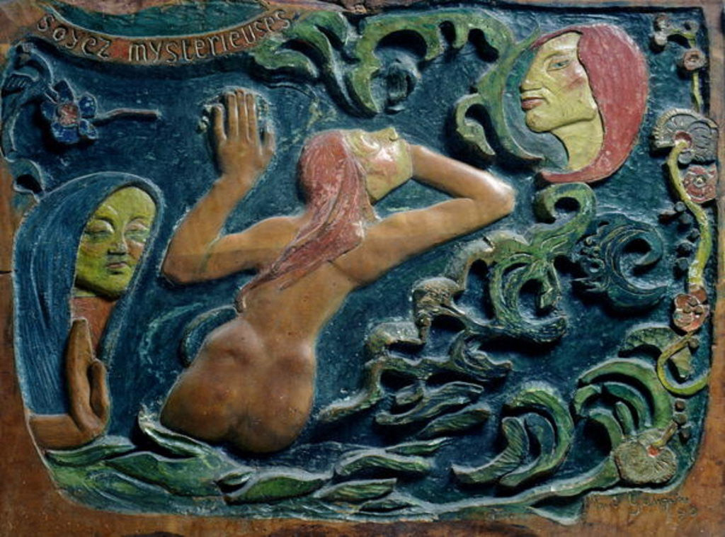 Detail of Be Mysterious by Paul Gauguin