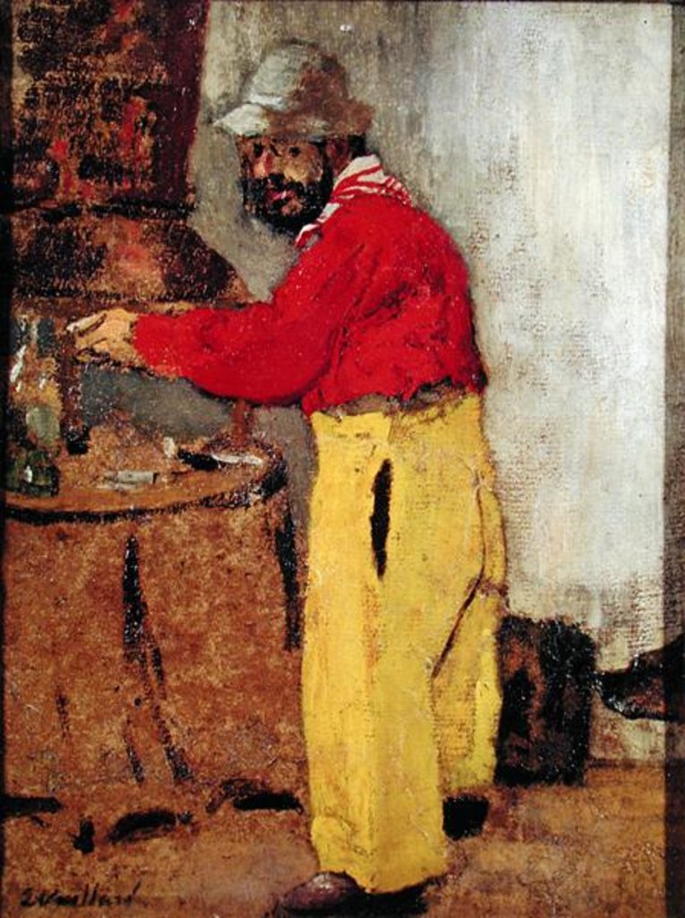 Detail of Henri de Toulouse-Lautrec at Villeneuve sur Yonne, 1898 by Edouard Vuillard