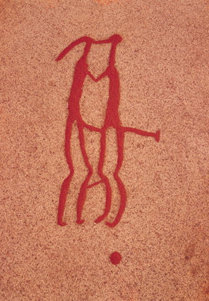 Detail of Idol couple by Protohistoric Protohistoric