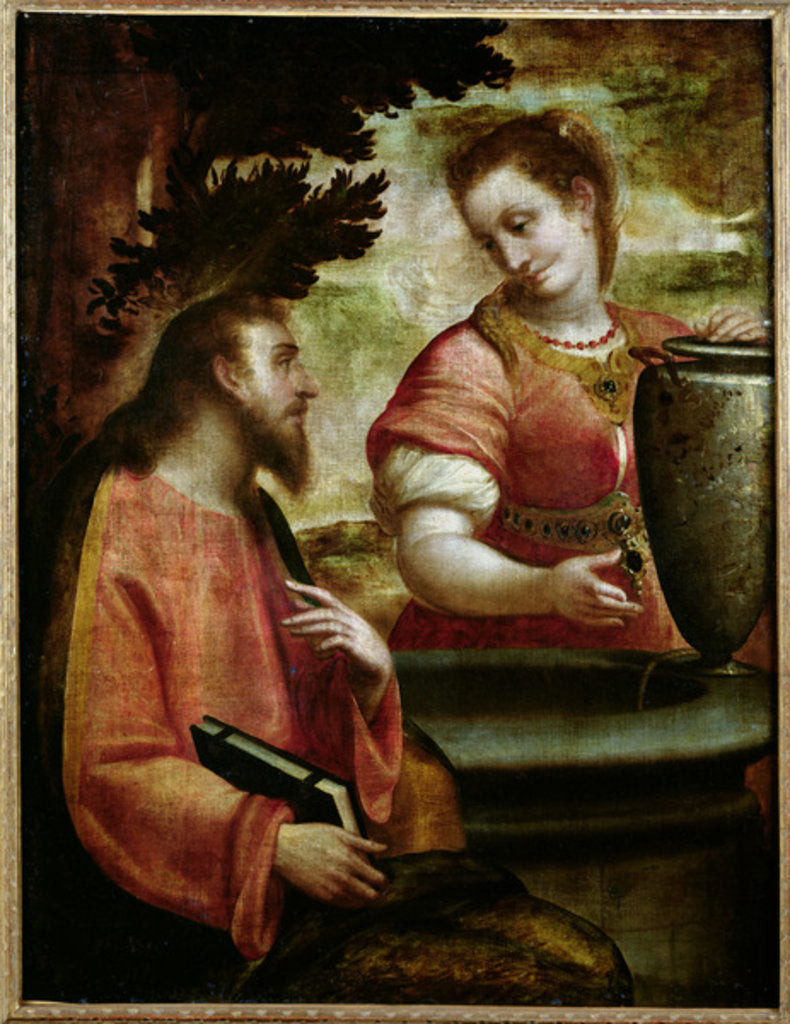 Detail of Christ and the Woman of Samaria, c.1575-80 by Luca Cambiaso