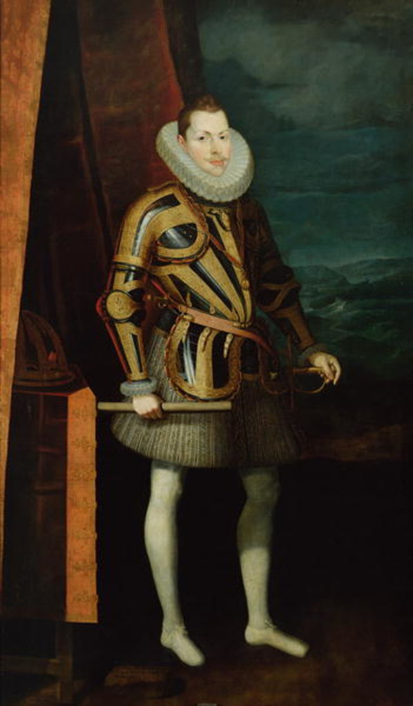 Detail of Philip III King of Spain, 1606 by Juan Pantoja de la Cruz