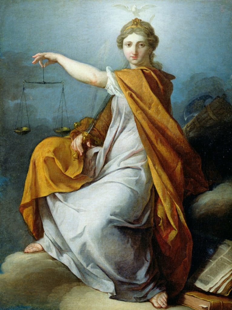 Detail of Justice by Pierre Subleyras
