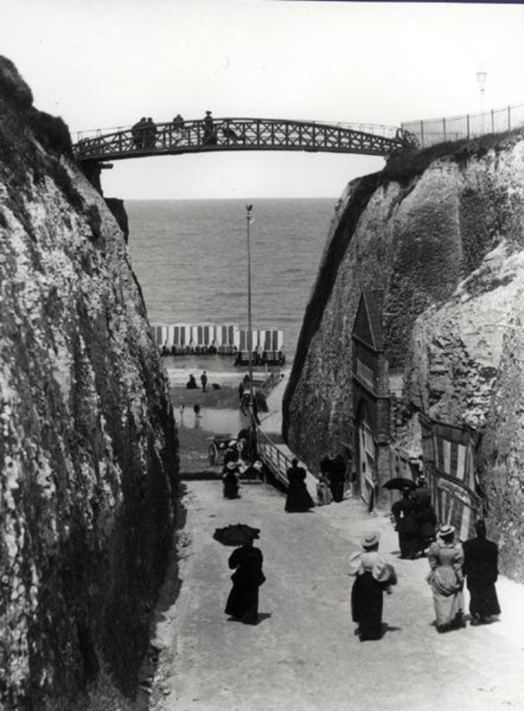 Detail of Newgate Gap, Margate, c.1900 by French Photographer