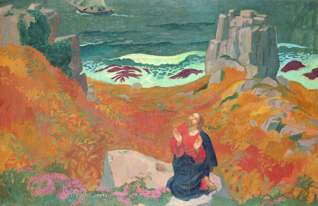 Detail of The Solitude of Christ, 1918 by Maurice Denis