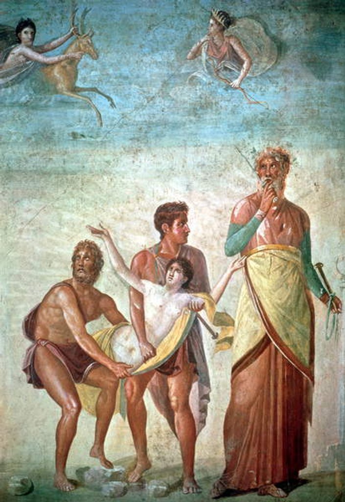 Detail of The Sacrifice of Iphigenia by Timante (after)