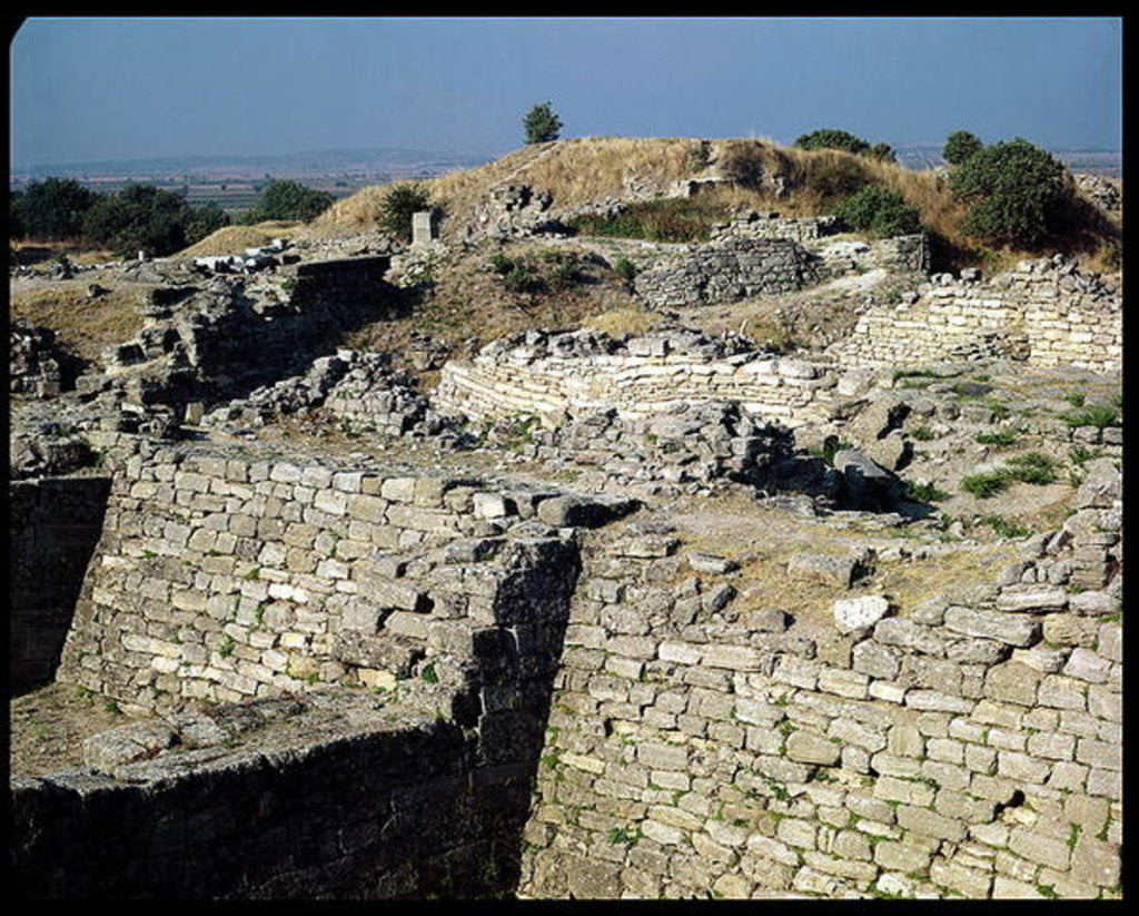 Detail of The Mound of Hissarlik, the site of the ancient city of Troy, 3000-1100 BC by Anonymous