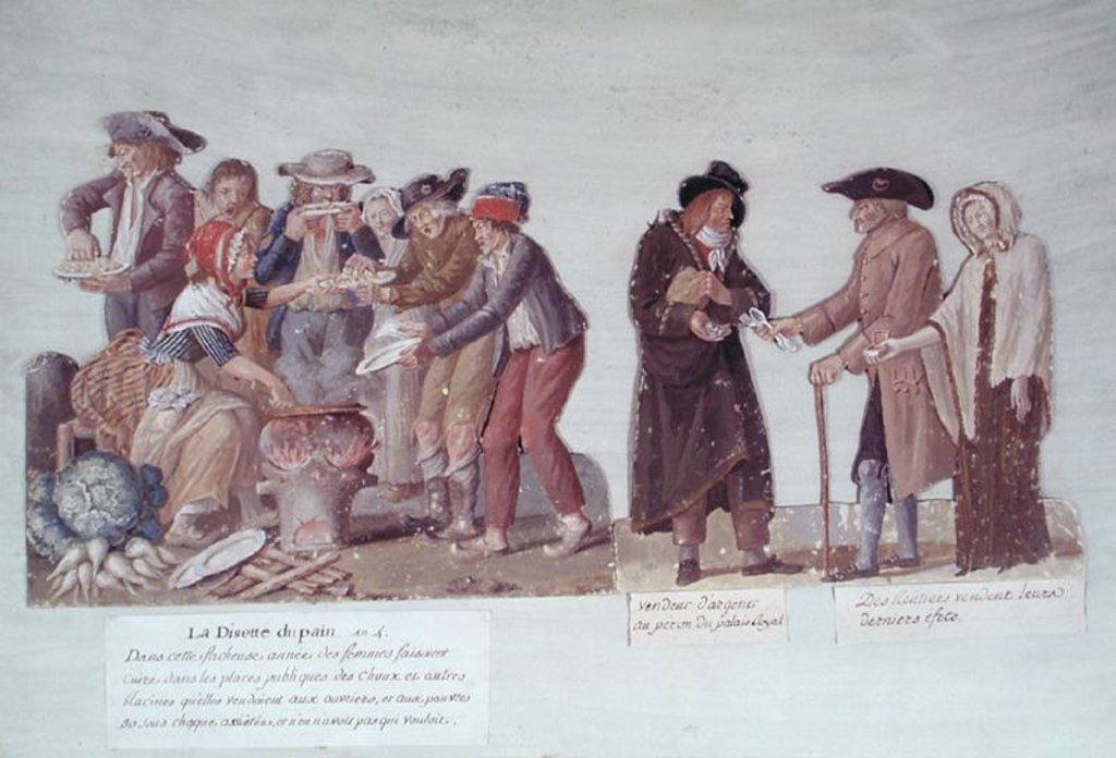 Detail of The Bread Famine and the Pawnbroker, c.1795-1796 by Lesueur Brothers