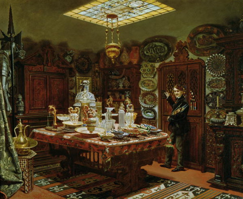 Detail of Interior of Monsieur Sauvageot's Collection Room, 1856 by Arthur Henri Roberts