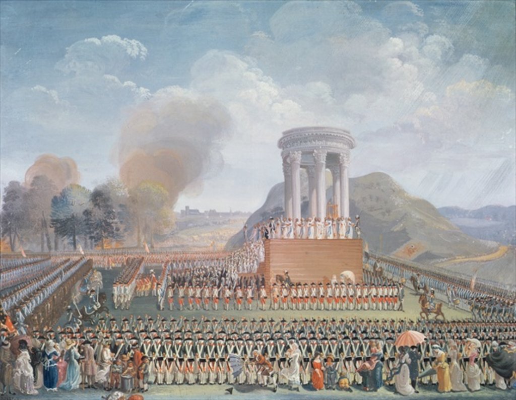 Detail of Festival of the Federation, 14th July 1790 by Jean Alexis Cornu