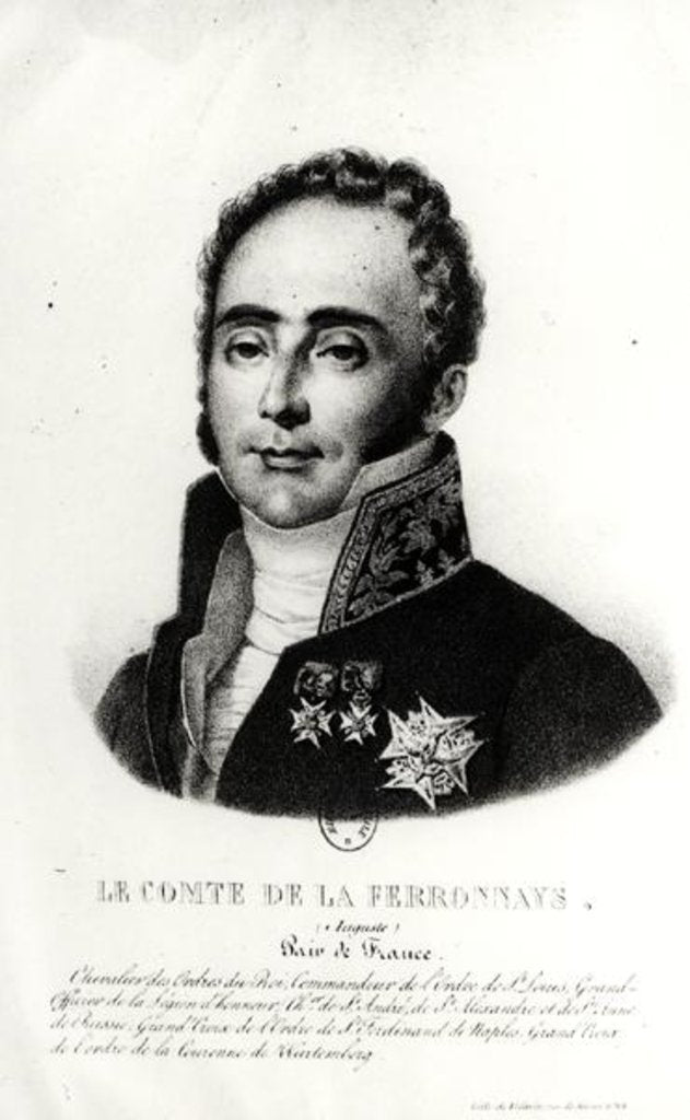 Detail of Count Auguste de la Ferronays by Francois Le Villain