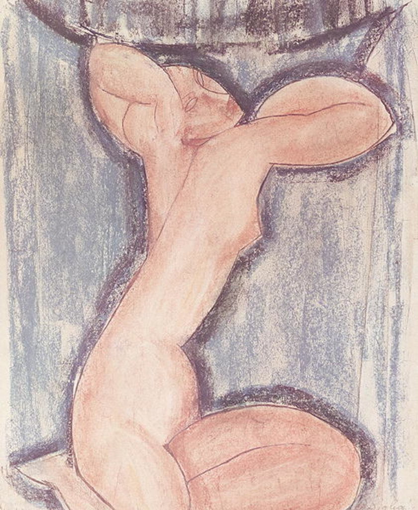Detail of Caryatid by Amedeo Modigliani