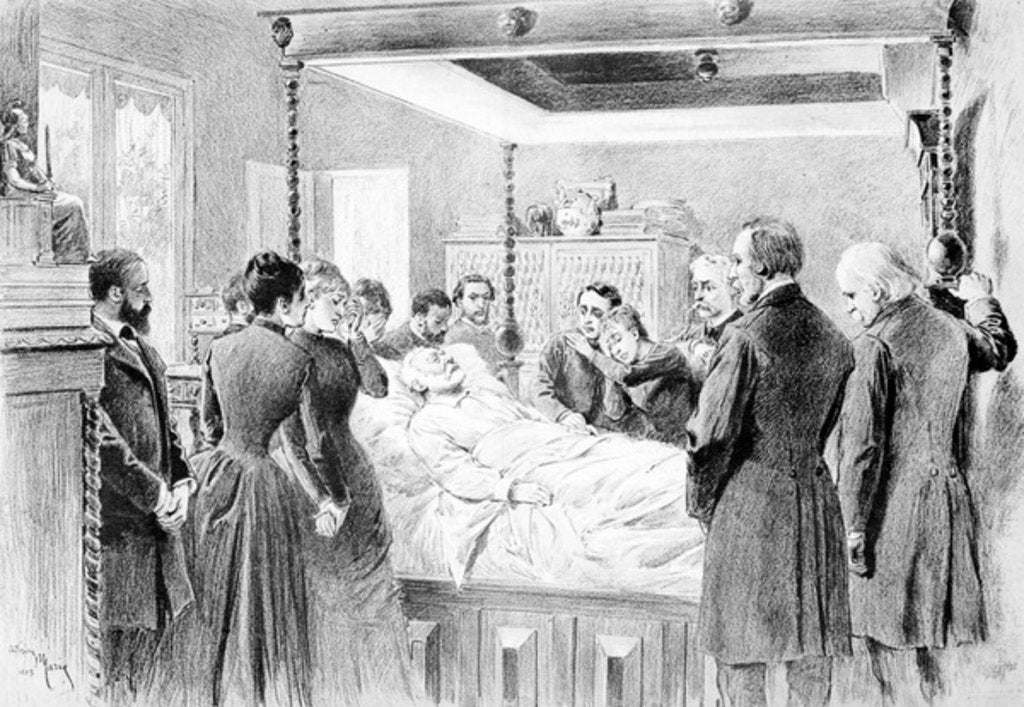 Detail of The Last Moments of Victor Hugo 22nd May 1885 by Nadar