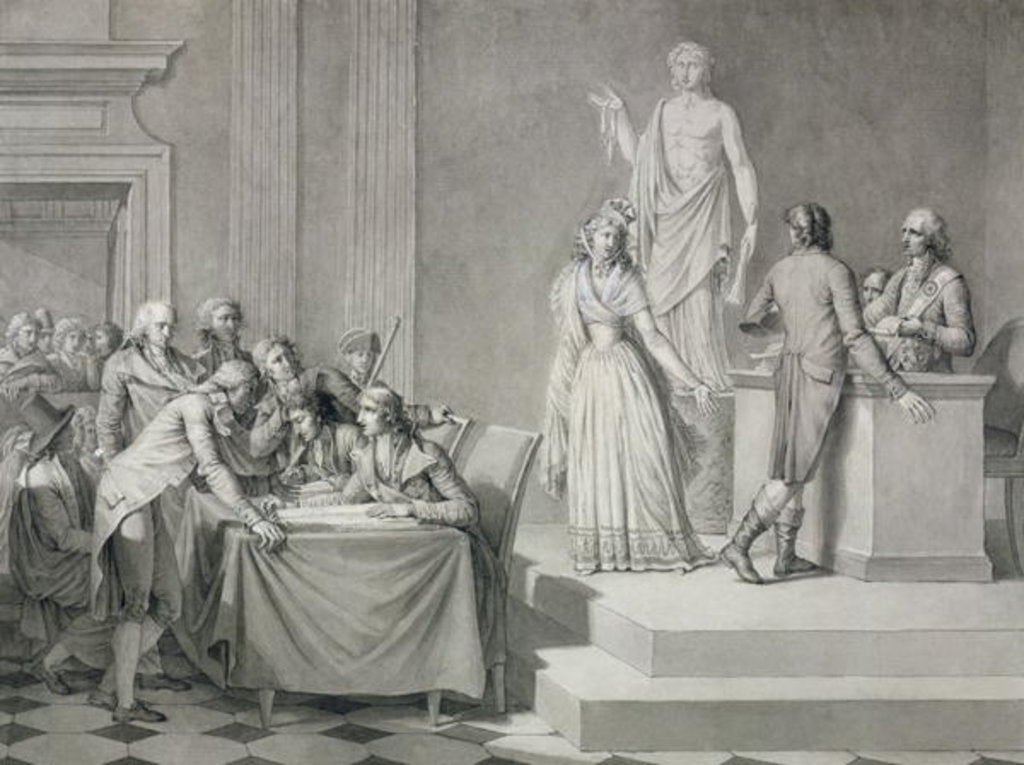 Detail of Republican Divorce by Jean Baptiste Mallet
