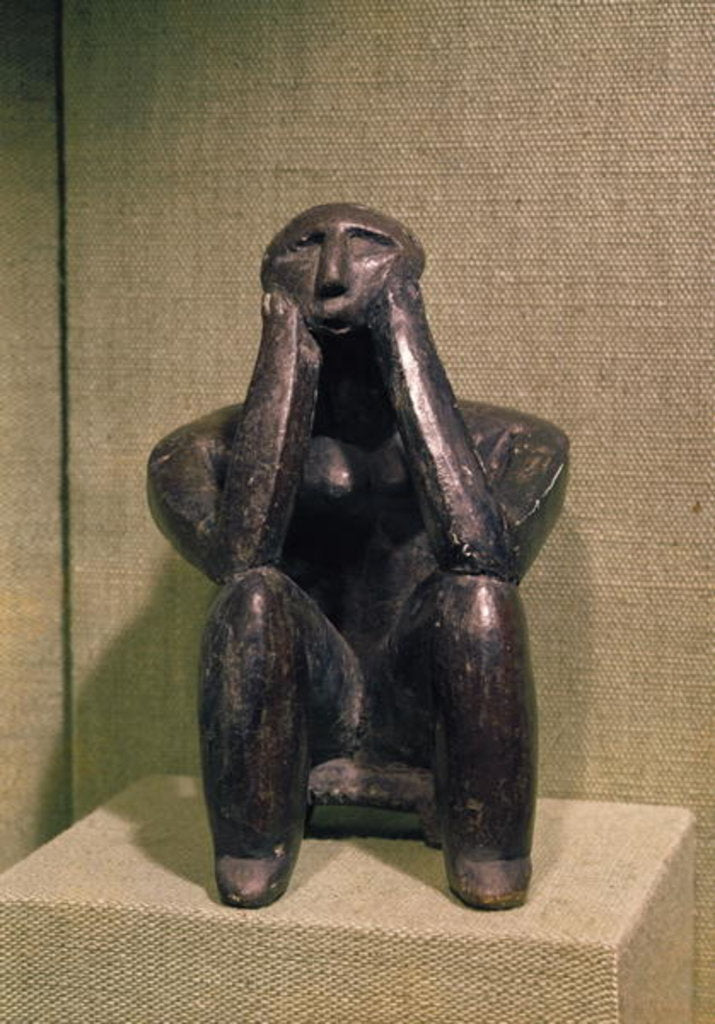 Detail of Thinker of Cernovoda, Hamangia Culture, c.5000 BC by Prehistoric Prehistoric