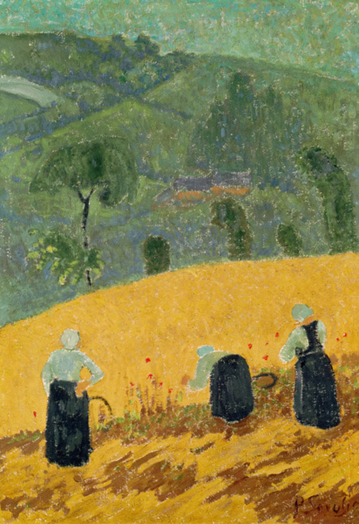 Detail of The Harvest by Paul Serusier