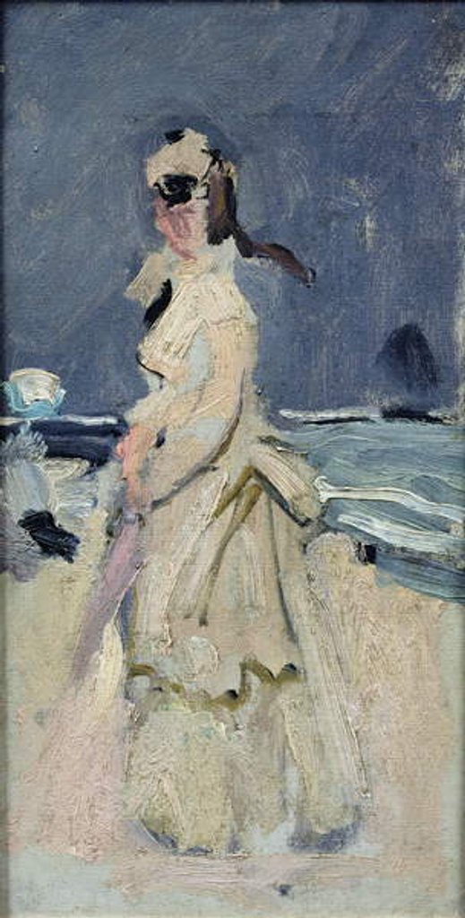 Detail of Camille on the Beach, 1870-71 by Claude Monet