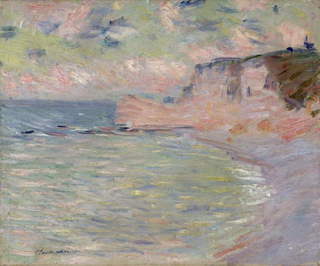 Detail of Cliffs and the Porte d'Amont, Morning Effect, 1885 by Claude Monet