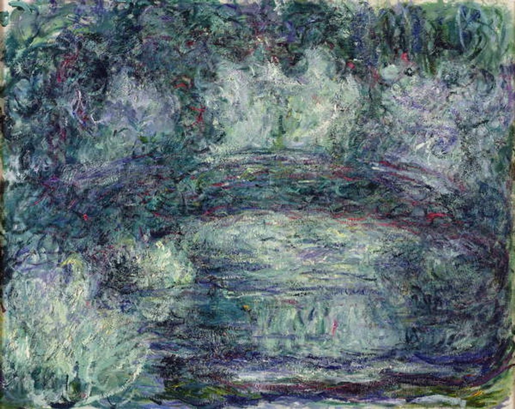 Detail of The Japanese Bridge, 1918-19 by Claude Monet