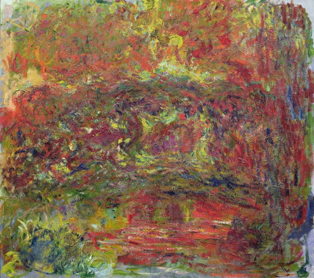 Detail of The Japanese Bridge, 1918-24 by Claude Monet