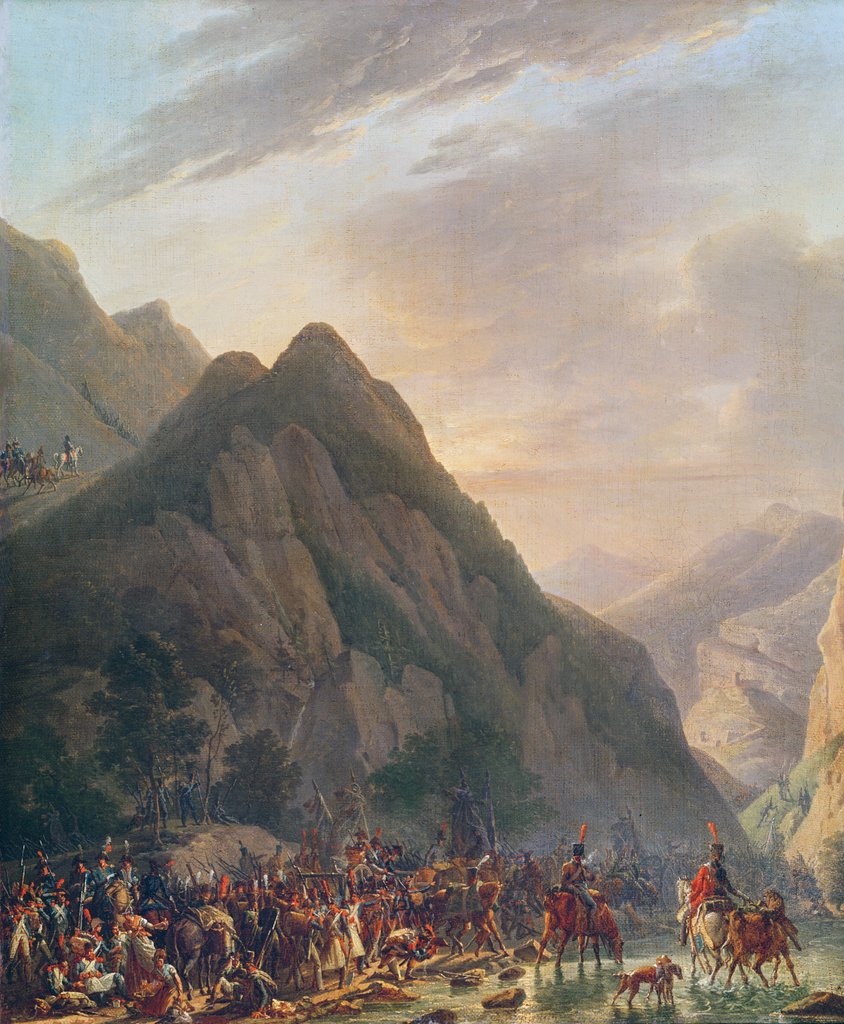 Detail of Passage of Mount Albaredo by Antoine Pierre Mongin